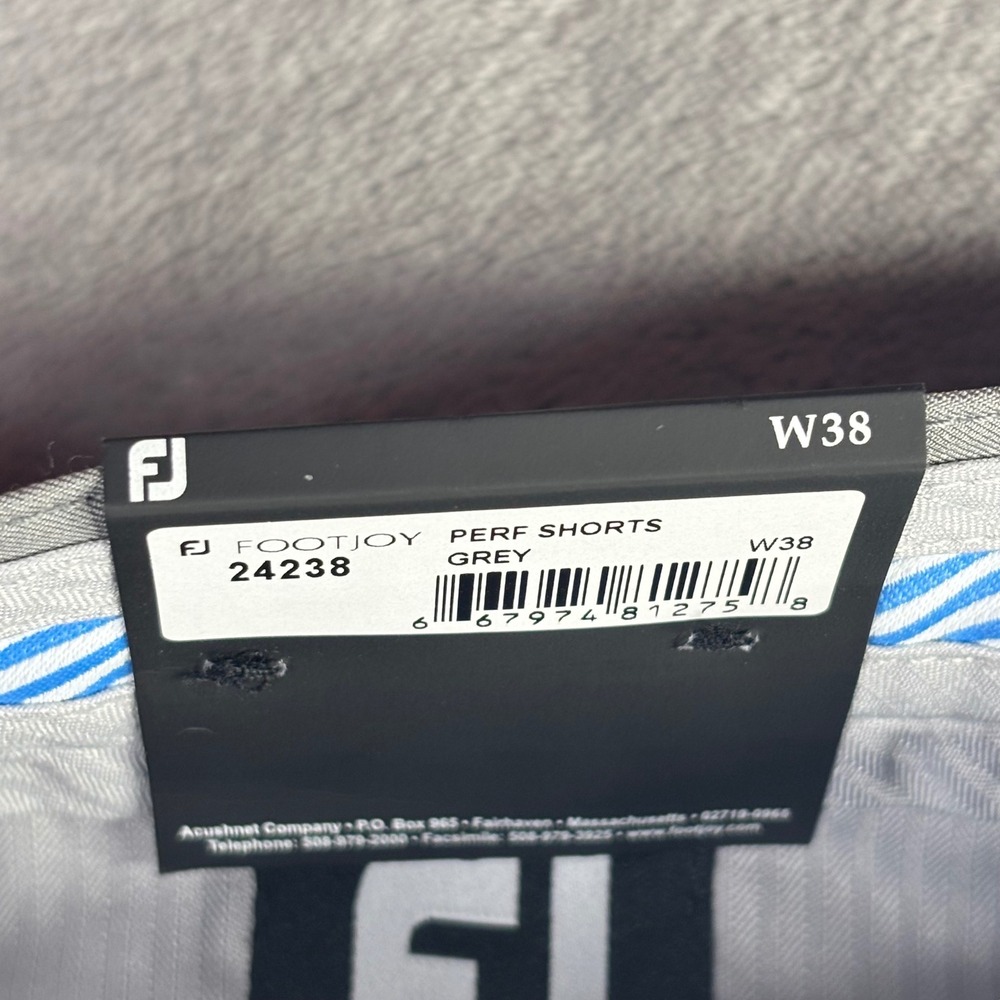 FootJoy Performance Golf Shorts Mens 38 Grey 24238 Stretch Moisture Wicking NEW - Picture 4 of 13